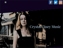 Tablet Screenshot of crystalcaseymusic.com